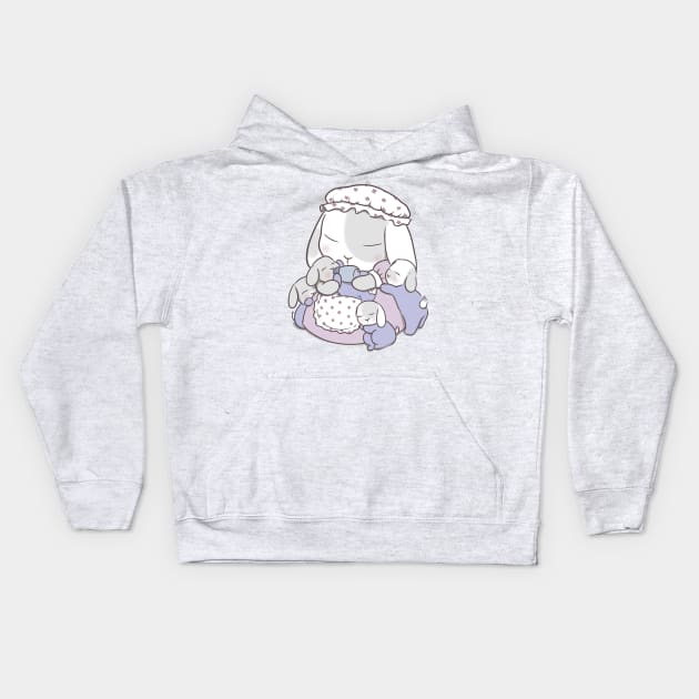 Mama Bunny Kids Hoodie by coretdikit